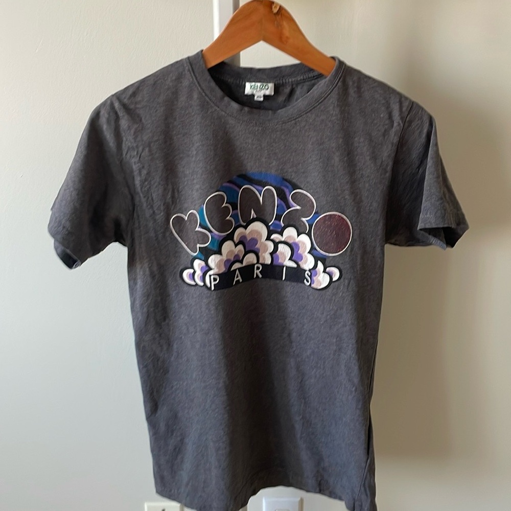 Kenzo Paris grey cotton t shirt, size XS